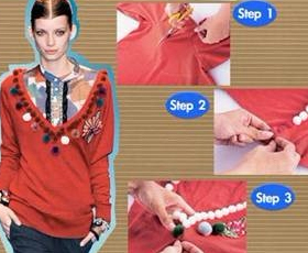 白领厌倦名牌自己动手diy服装